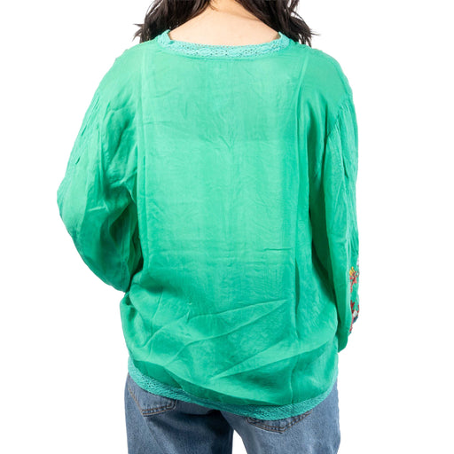 Johnny Was Bright Green Jude Luna Shirt WOMEN - Clothing - Tops - Long Sleeved Johnny Was Collection