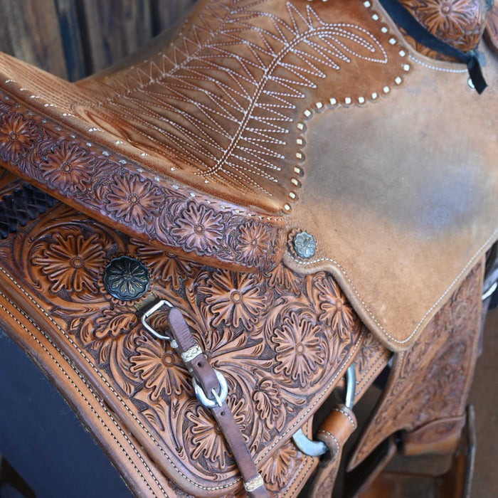 14" USED EQUITECH TEAM ROPER SADDLE