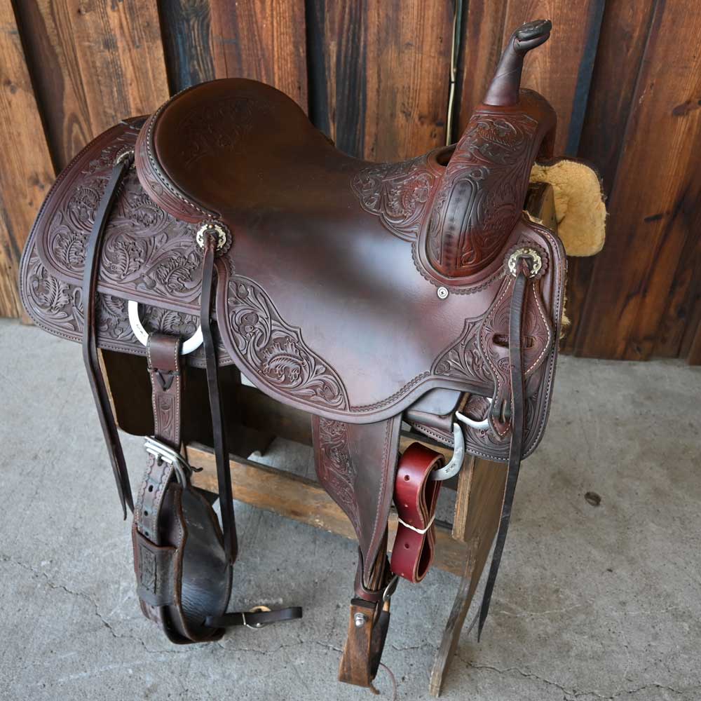 16" USED JEFF SMITH CUTTING SADDLE Saddles Jeff Smith   