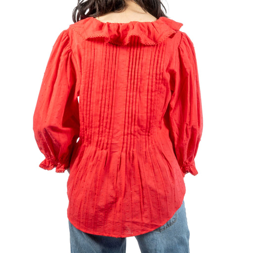 Ruffle Red Top WOMEN - Clothing - Tops - Long Sleeved Camellia
