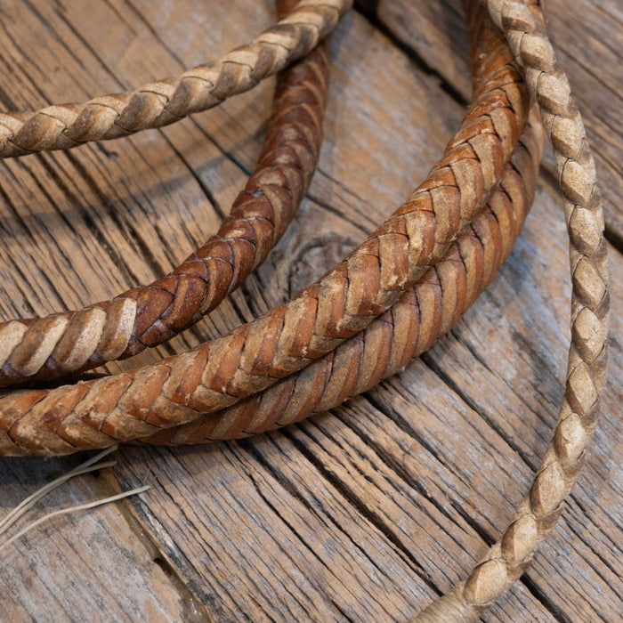Vintage Bucheimer Made since 1884 Heavy Braided Leather Bull Whip