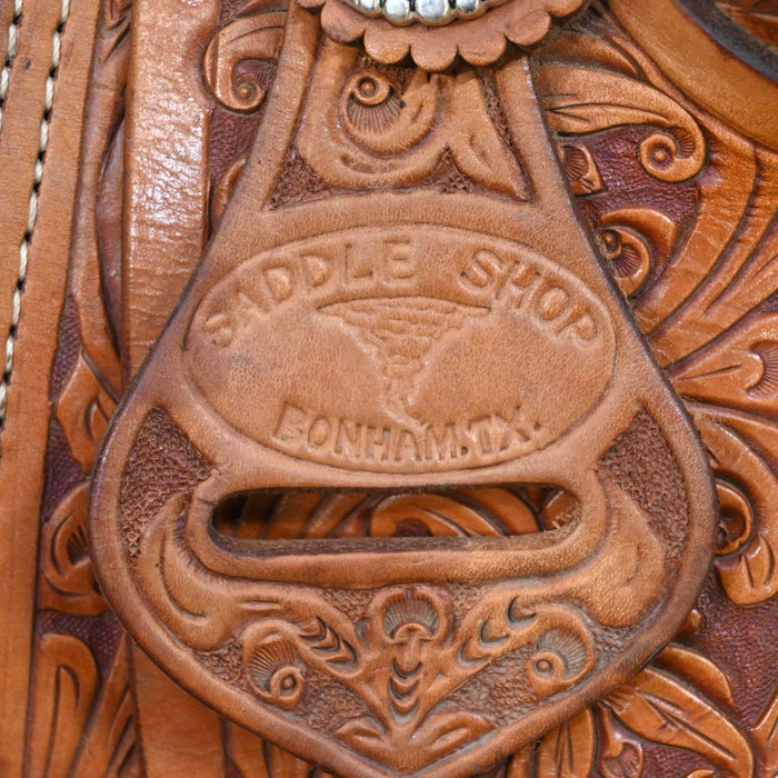 14" USED TWISTER TEAM ROPING SADDLE