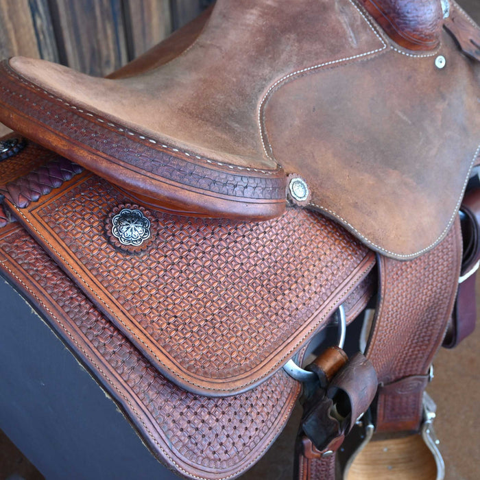 13.5" USED CACTUS TEAM ROPER SADDLE