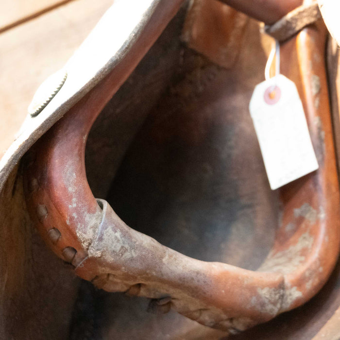 Vintage Tooled Horse Head Tapaderos