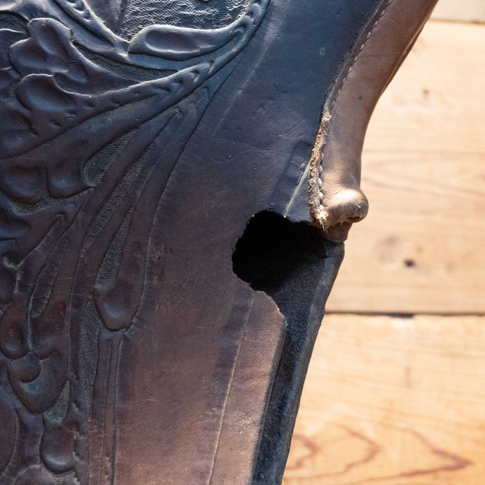 Vintage Tooled Horse Head Tapaderos