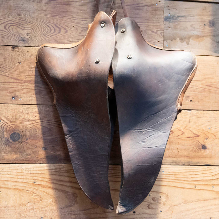Vintage Tooled Horse Head Tapaderos