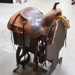 15.5" USED JEFF SMITH CUTTING SADDLE Saddles Jeff Smith