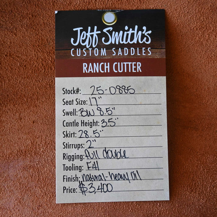 17" JEFF SMITH BUSTER WELCH RANCH CUTTER SADDLE