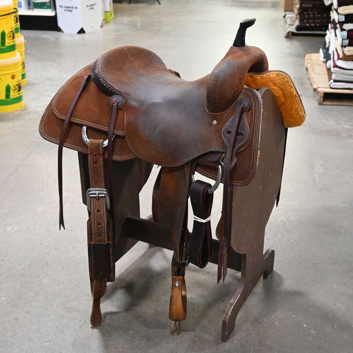 17" USED JEFF SMITH CUTTING SADDLE
