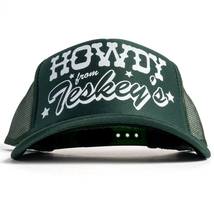 Howdy From Teskey's Trucker Cap - Dark Green/White