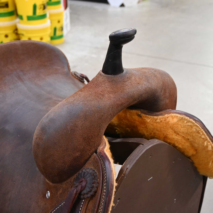 17" USED JEFF SMITH CUTTING SADDLE