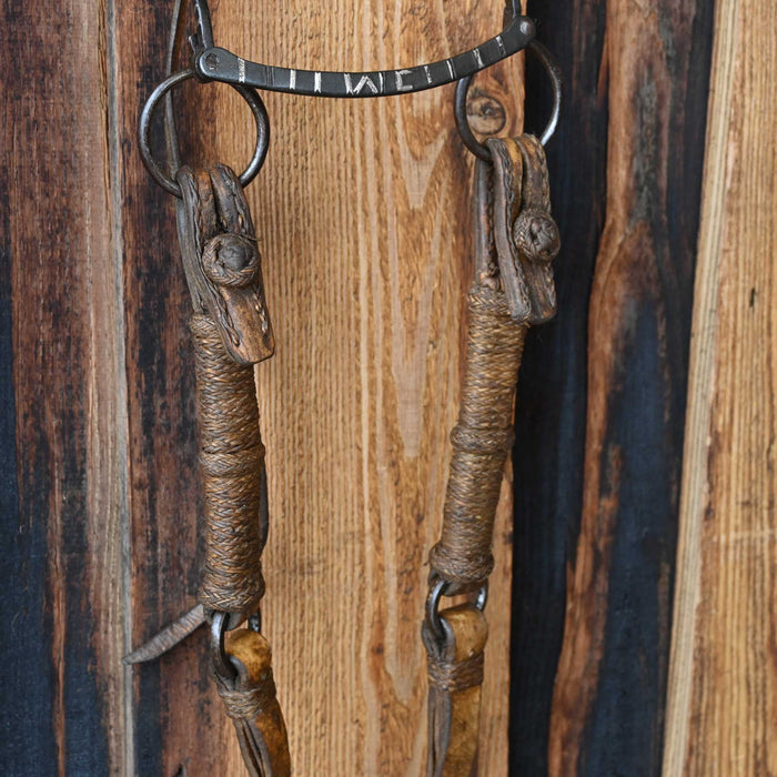 Vintage Peruvian Bridle Rig w/Silver Inlaid Bit