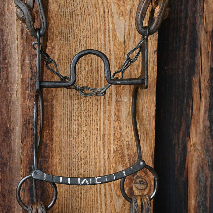 Vintage Peruvian Bridle Rig w/Silver Inlaid Bit