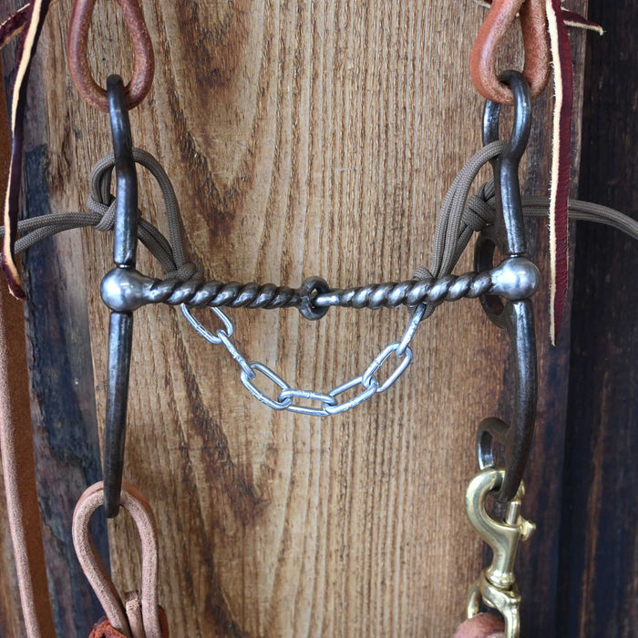 Kerry Kelley 50 20 Twisted Wire Snaffle Bridle Rig w/All New Leather