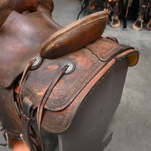 14" USED TESKEY'S RANCH SADDLE Saddles TESKEY'S SADDLERY LLC