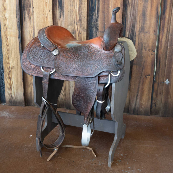 16.5" USED M.L. LEDDY'S CUTTING SADDLE