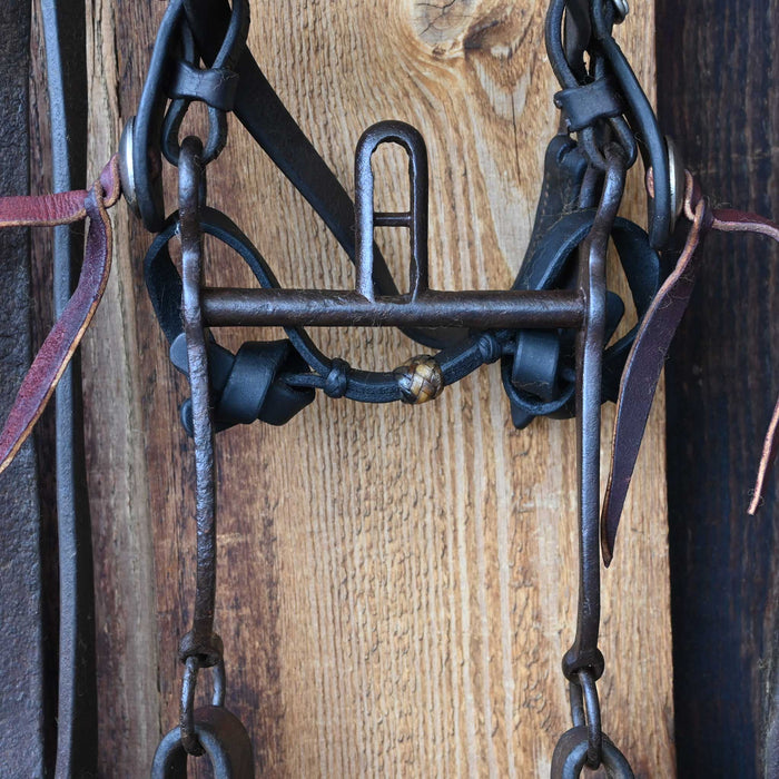 Vintage Floral Tooled Bridle Rig