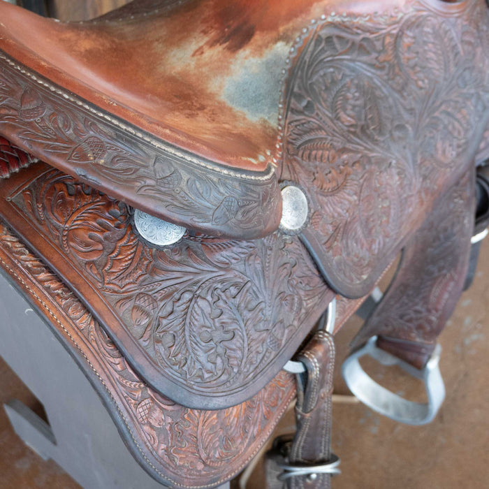 16.5" USED M.L. LEDDY'S CUTTING SADDLE