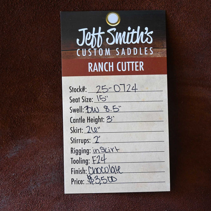 15" JEFF SMITH BUSTER WELCH RANCH CUTTER SADDLE