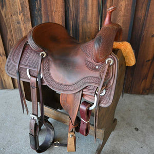 17" UESD JEFF SMITH COWBOY COLLECTION CUTTING SADDLE Saddles Jeff Smith