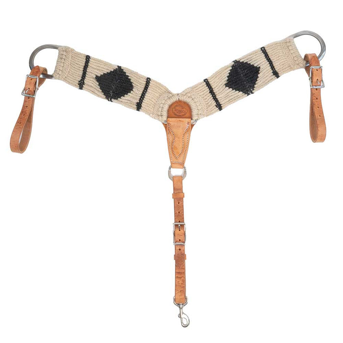Mustang 100% Mohair Diamond Pattern Breast Collar Tack - Breast Collars Mustang