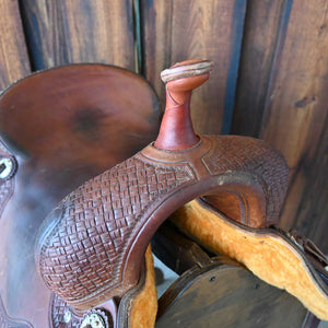 17" UESD JEFF SMITH COWBOY COLLECTION CUTTING SADDLE Saddles Jeff Smith