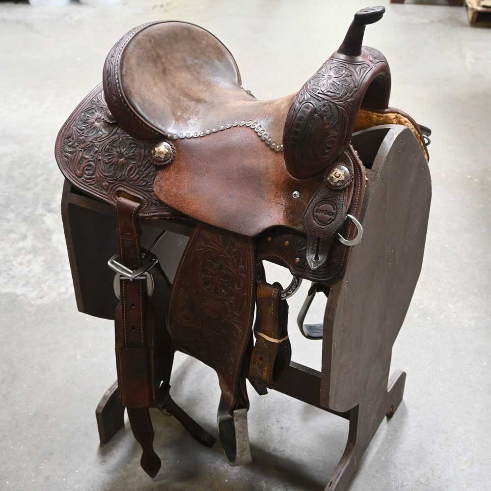 14" USED JEFF SMITH BARREL SADDLE Saddles Jeff Smith