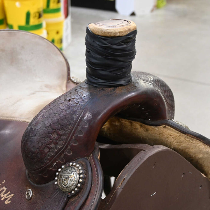 15" USED MARTIN TEAM ROPING SADDLE