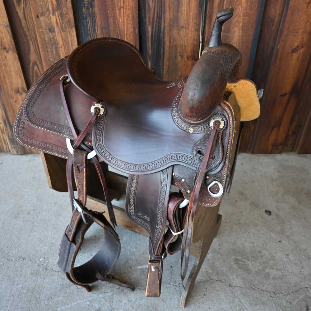 16" USED JEFF SMITH CUTTING SADDLE Saddles Jeff Smith   