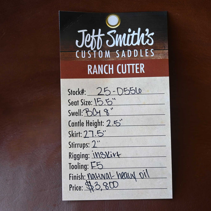 15.5" JEFF SMITH BEAU GALYEAN RANCH CUTTER SADDLE
