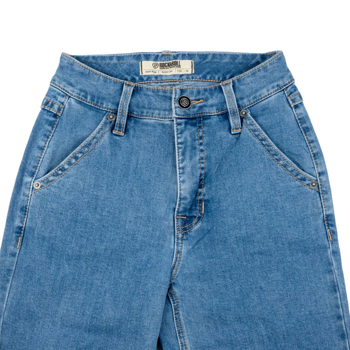 Rock & Roll Denim Women's Rounded Pocket Wide Leg Jean WOMEN - Clothing - Jeans Panhandle