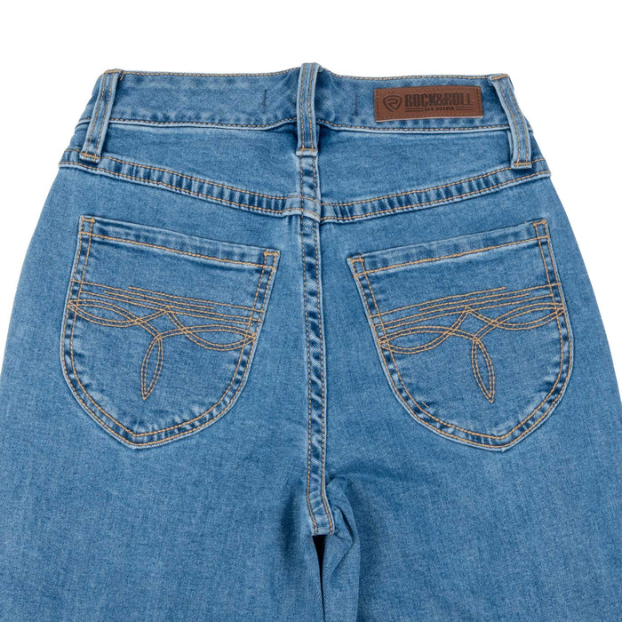 Rock & Roll Denim Women's Rounded Pocket Wide Leg Jean WOMEN - Clothing - Jeans Panhandle