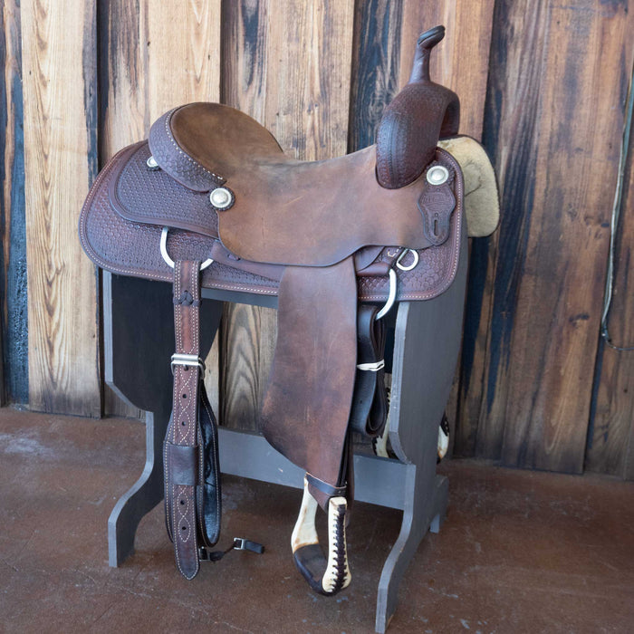16" USED M.L. LEDDY'S CUTTING SADDLE
