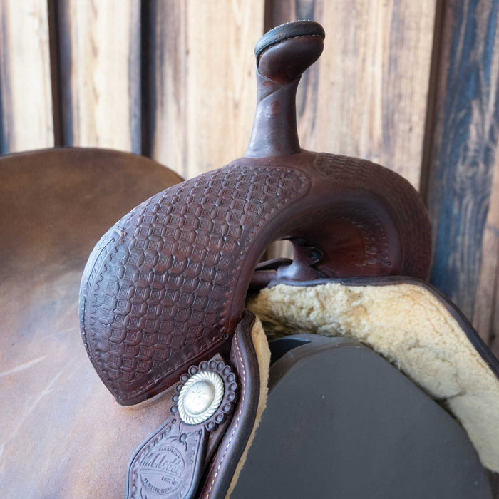 16" USED M.L. LEDDY'S CUTTING SADDLE