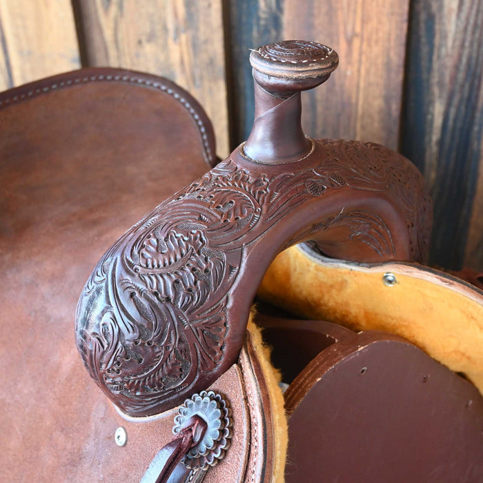 15.5" JEFF SMITH BUSTER WELCH RANCH CUTTING SADDLE