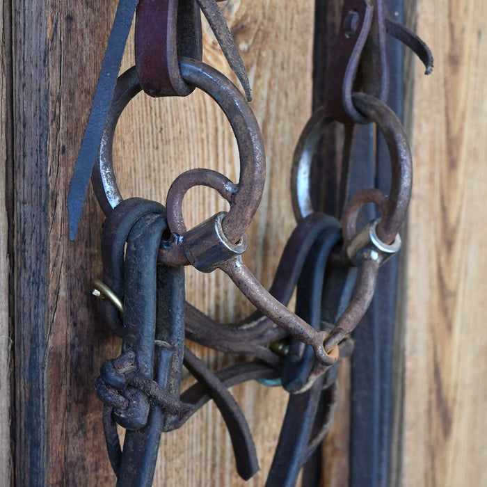 Locked O-Ring Snaffle Bridle Rig w/Browband Headstall