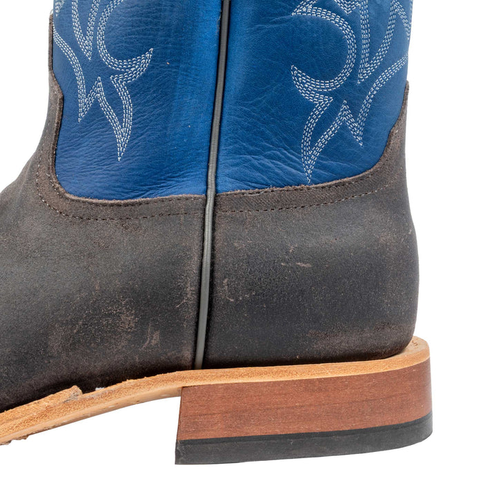 Anderson Bean Men's Square Toe After Dark Waxy Kudu Blue Western Boot MEN - Footwear - Western Boots Anderson Bean Boot Co.