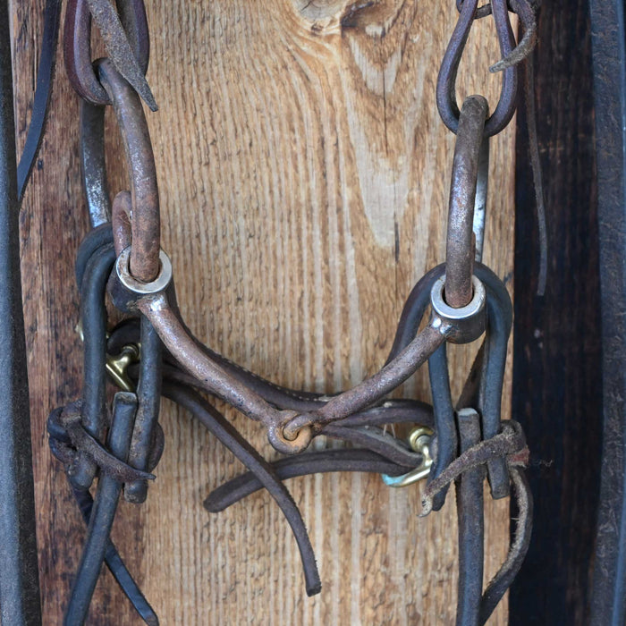 Locked O-Ring Snaffle Bridle Rig w/Browband Headstall