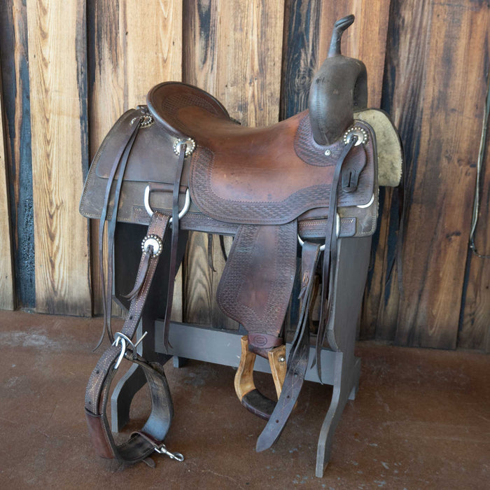 16.5" USED RICKY GREEN CUTTING SADDLE