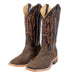 Anderson Bean Men's Square Toe Raisin WW Ostrich Chocolate Western Boot MEN - Footwear - Exotic Western Boots Anderson Bean Boot Co.
