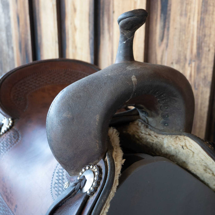 16.5" USED RICKY GREEN CUTTING SADDLE