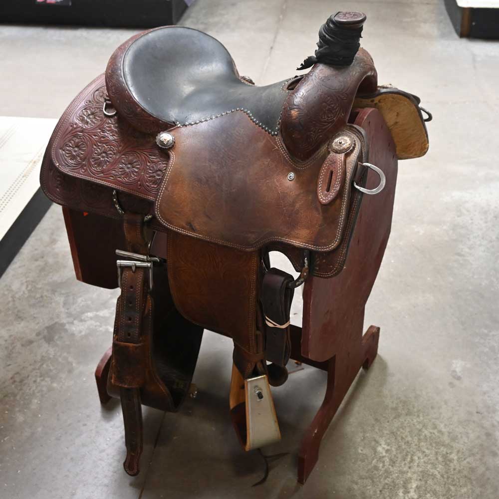 14.5" USED CACTUS ROPING SADDLE