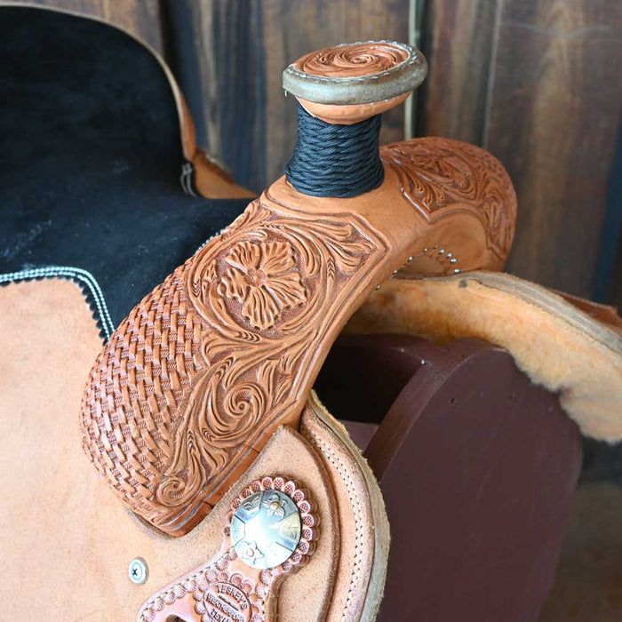 14.5" TESKEY'S TEAM ROPING SADDLE Saddles - New Teskey's Saddlery
