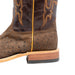 Anderson Bean Men's Square Toe Raisin WW Ostrich Chocolate Western Boot MEN - Footwear - Exotic Western Boots Anderson Bean Boot Co.