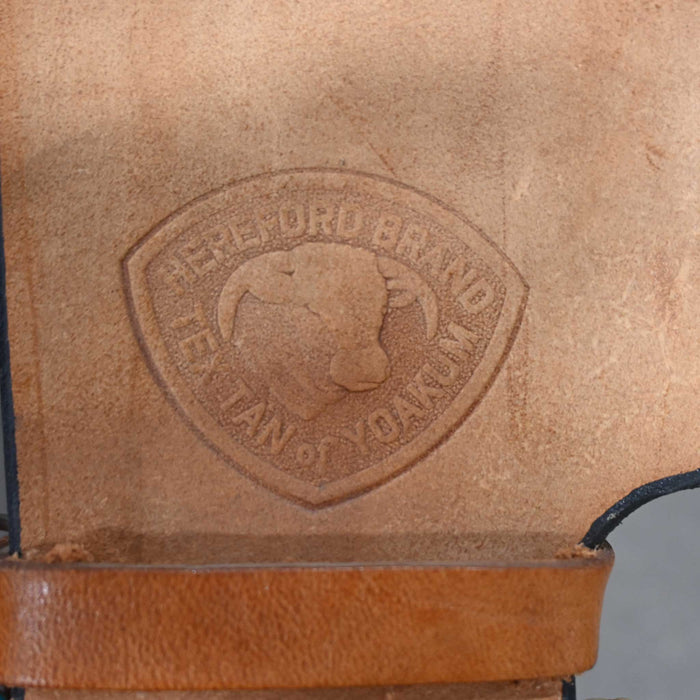 15" USED HEREFORD TEAM ROPING SADDLE