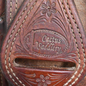 14.5" USED CACTUS ROPING SADDLE Saddles CACTUS SADDLERY