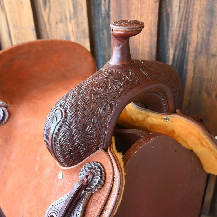14.5" JEFF SMITH BUSTER WELCH RANCH CUTTER SADDLE