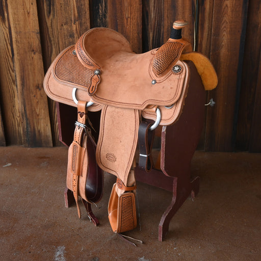15.5" PATRICK SMITH ROPING SADDLE Saddles - New Teskey's Saddlery
