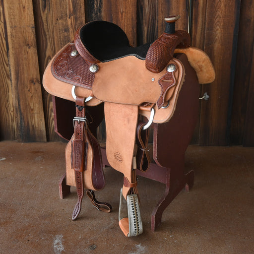 15" TESKEY'S ROPING SADDLE Saddles - New Teskey's Saddlery
