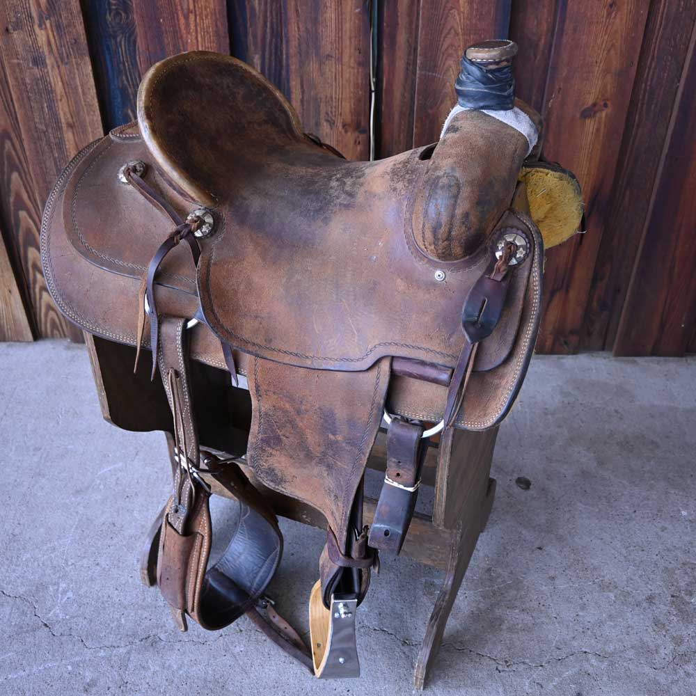 16" USED RANCH SADDLE Saddles SHOPMADE   